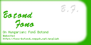 botond fono business card